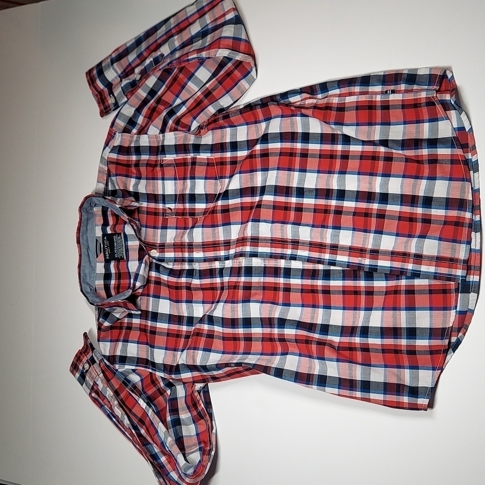 Boy's Nautica Checkered Shirt  XL